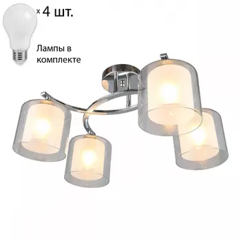 Люстра потолочная с лампочками Omnilux OML-24807-04+Lamps