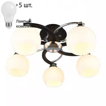 Люстра потолочная с лампочками Omnilux OML-25407-05+Lamps