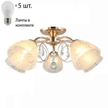 Люстра потолочная с лампочками Omnilux OML-29007-05+Lamps