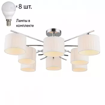 Люстра потолочная с лампочками Omnilux OML-34207-08+Lamps