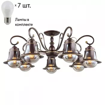 Люстра потолочная с лампочками Omnilux OML-50607-07+Lamps