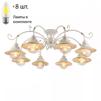 Люстра потолочная с лампочками Omnilux OML-50807-08+Lamps