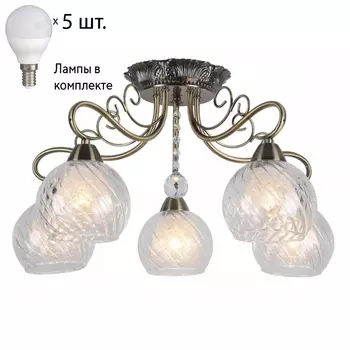 Люстра потолочная с лампочками Omnilux OML-53507-05+Lamps