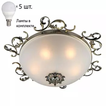 Люстра потолочная с лампочками Omnilux OML-76507-05+Lamps