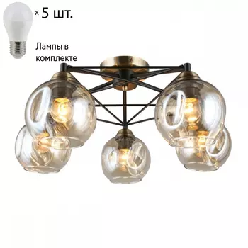 Люстра потолочная с лампочками Omnilux OML-93507-05+Lamps