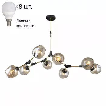 Люстра потолочная с лампочками Omnilux OML-93707-08+Lamps
