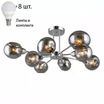 Люстра потолочная с лампочками Omnilux OML-93807-08+Lamps