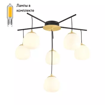 Люстра потолочная с Led лампочками в комплекте Favourite 3047-6P+Lamps