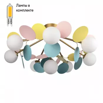 Люстра потолочная с Led лампочками в комплекте LOFT IT 10008/8C Mult+Lamps