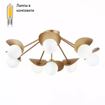 Люстра потолочная с Led лампочками в комплекте Evoluce SLE220502-08+Lamps