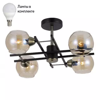 Люстра потолочная с Led лампочками в комплекте Rivoli Б0051272+Lamps