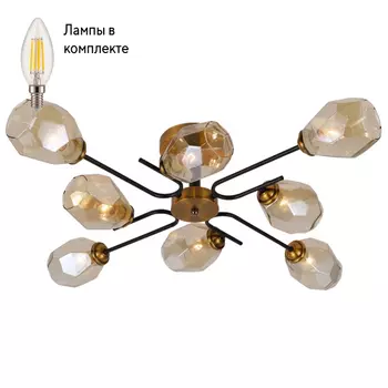 Люстра потолочная с Led лампочками в комплекте Rivoli Б0054854+Lamps