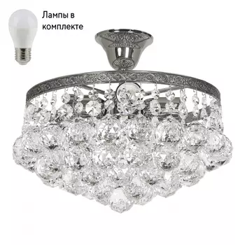 Люстра потолочная с Led лампочками в комплекте Arti Lampadari Castellana E 1.3.30.501 N+Lamps