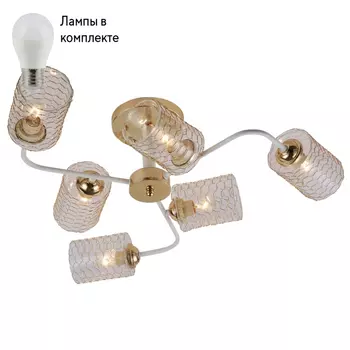 Люстра потолочная с Led лампочками в комплекте Rivoli Б0054892+Lamps