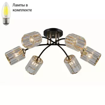 Люстра потолочная с Led лампочками в комплекте Rivoli Б0053402+Lamps