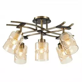 Люстра потолочная с поворотными плафонами Citilux Мерида CL142154 Бронза Старая + Венге