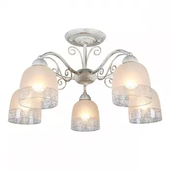 Люстра потолочная со светодиодными лампочками E14, комплект от Lustrof. №118886-656520