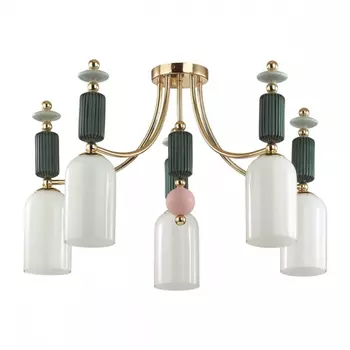 Люстра потолочная со светодиодными лампочками E14, комплект от Lustrof. №277489-624573