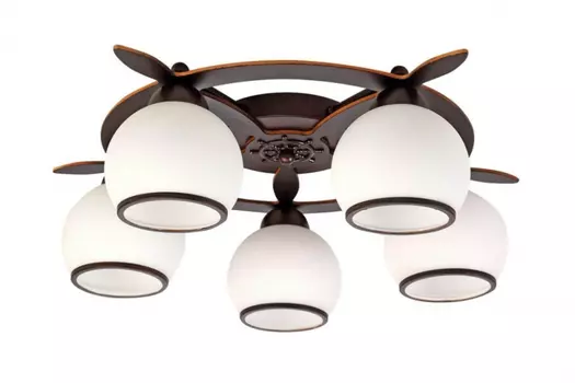 Люстра потолочная со светодиодными лампочками E27, комплект от Lustrof. №46756-657111