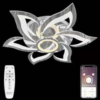 Люстра потолочная светодиодная с пультом ДУ Natali Kovaltseva HIGH-TECH LED LAMPS 82021
