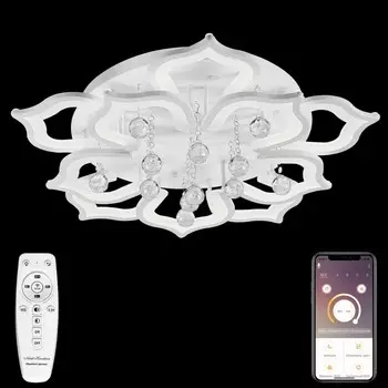 Люстра потолочная светодиодная с пультом ДУ Natali Kovaltseva HIGH-TECH LED LAMPS 82029
