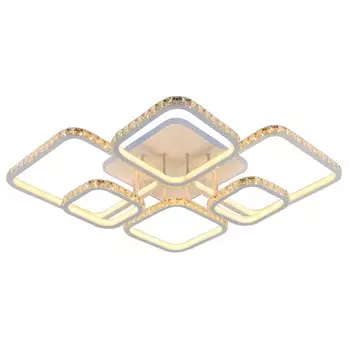Люстра потолочная светодиодная с пультом ДУ Profit Light 8010/6 WHT 360W+10W RGB