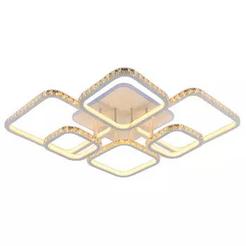 Люстра потолочная светодиодная с пультом ДУ Profit Light 8010/6 WHT 360W+10W RGB