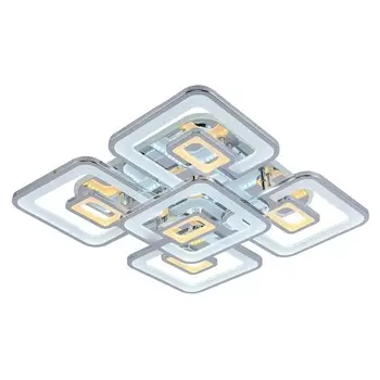 Люстра потолочная светодиодная с пультом ДУ Profit Light 8025/4+1 CHR 230W+14W RGB