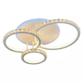 Люстра потолочная светодиодная с пультом ДУ Profit Light 8052/3 WHT 150W+8W RGB