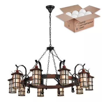 Люстра с лампочками Velante 560-703-10+Lamps