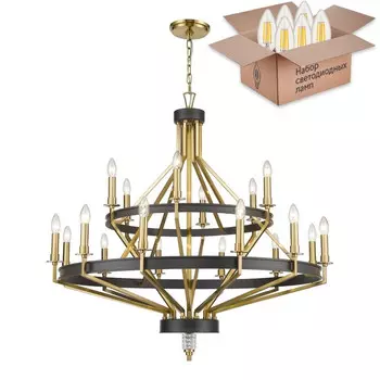Люстра с лампочками Wertmark WE246.18.503+Lamps