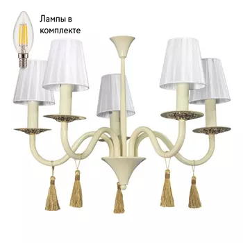 Люстра с Led лампочками в комплекте Arti Lampadari Pontone E 1.1.5 C+Lamps