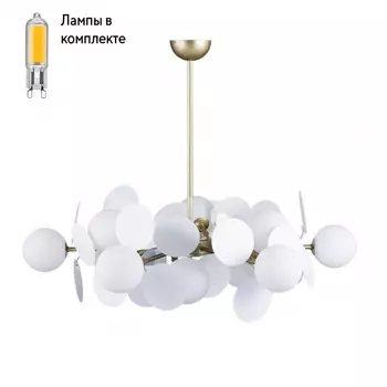 Люстра с Led лампочками в комплекте LOFT IT 10008/12 white+Lamps