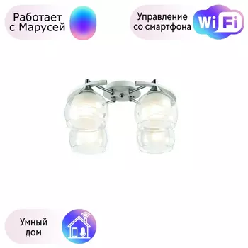 Люстра с поддержкой Маруси потолочная Omnilux OML-28313-04-M