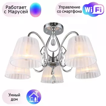 Люстра с поддержкой Маруси потолочная Omnilux OML-56607-05-M