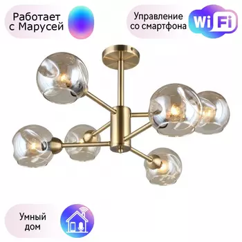 Люстра с поддержкой Маруси потолочная Omnilux OML-93307-06-M