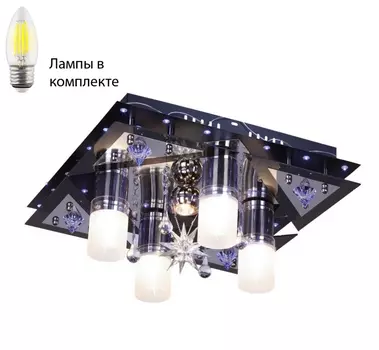 Люстра с пультом и лампочками Velante 174-247-05+Lamps