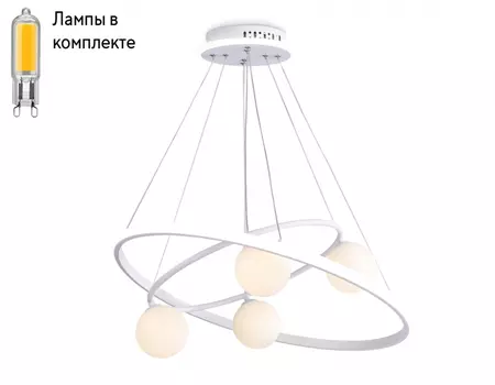 Люстра с пультом и с лампочкой Ambrella light FL66321+Lamps
