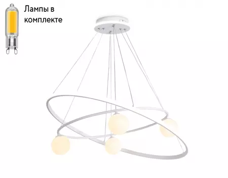 Люстра с пультом и с лампочкой Ambrella light FL66326+Lamps