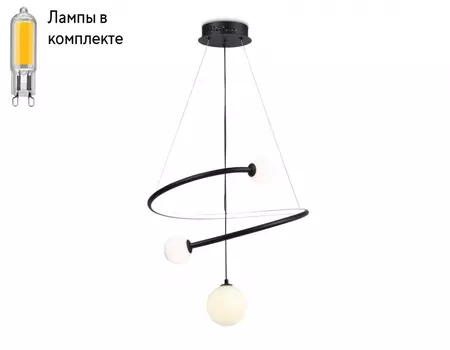 Люстра с пультом и с лампочкой Ambrella light FL66303+Lamps