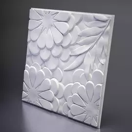 М-0042 Дизайнерская 3D панель из гипса Artpole Design Flora