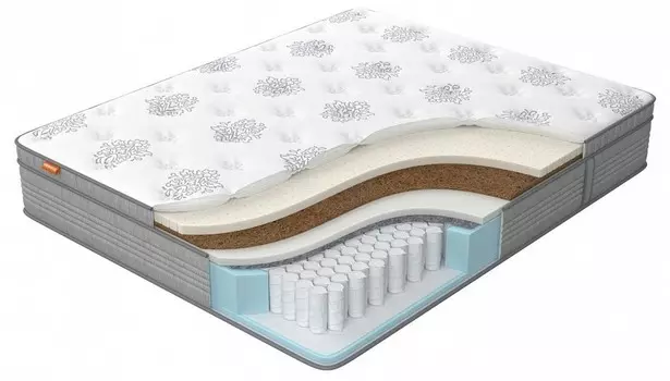 Матрас двуспальный Orto Premium Middle 1950x2000 Орматек 200-195 Матрас Orto Premium Middle Grey Lux