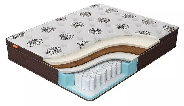Матрас односпальный Orto Premium Middle 2100x900 Орматек 90-210 Матрас Orto Premium Middle Brown Lux