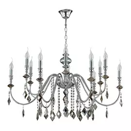 MERCEDES SP6+6 CHROME/SMOKE Люстра подвесная Crystal Lux MERCEDES