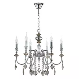 Подвесная люстра Crystal Lux Mercedes SP6 CHROME/SMOKE (0950/306)