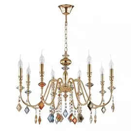 MERCEDES SP8 GOLD/COLOR Люстра подвесная Crystal Lux MERCEDES