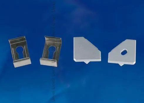 Набор аксессуаров для алюминиевого профиля Uniel UFE-N04 SILVER A POLYBAG (UL-00000624)