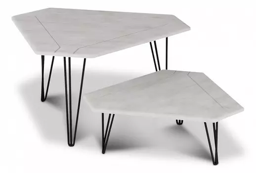 Набор из 2 столов журнальных Тет-а-тет Калифорния 2620956202, 36611016340