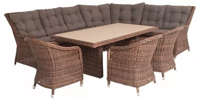 Набор уличный Бергамо 4sis BS6CT-5-SET brown, УТ-00002845