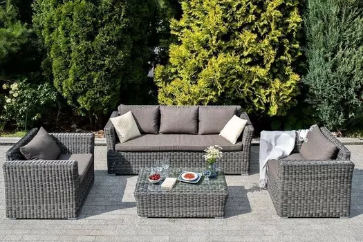 Набор уличный Капучино 4sis KS3C2T-4-SET graphite, УТ-00002201